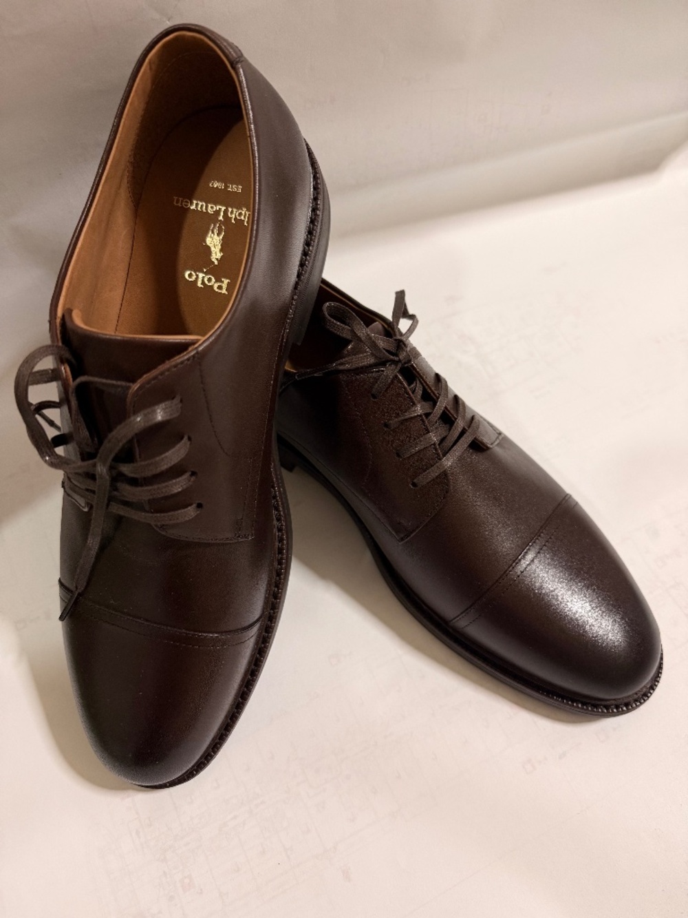 NWOT Polo Ralph Laurent Asher Cap Toe shoes